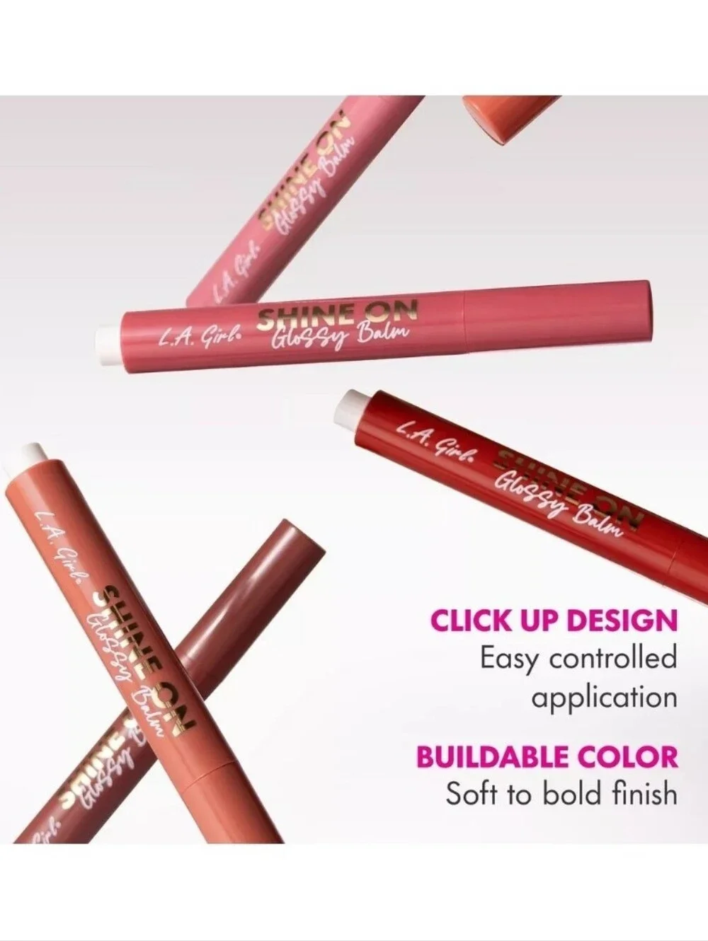 L.A. Girl Shine On Glossy Balm and L A. Girl Lip Liner Bundle NEW!